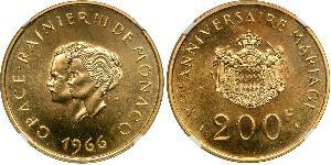 200 Franc Monaco (1297 - ) Or 