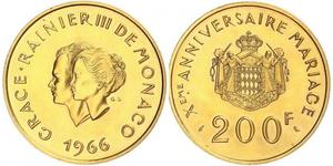 200 Franc Monaco (1297 - ) Or 