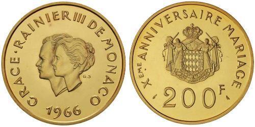 200 Franc Monaco (1297 - ) Or 