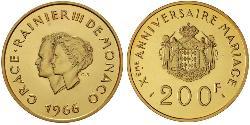 200 Franc Principato di Monaco Oro 