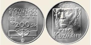 200 Krone Slowakei Silber/Kupfer 
