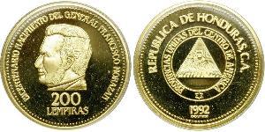 200 Lempira Honduras (1821 - ) Oro 