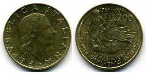 200 Lira Italia Aluminio/Bronce 