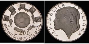 200 Lira Italia Argento 