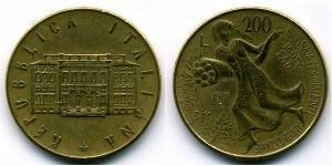 200 Lira Italien Bronze/Aluminium 
