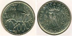 200 Lira Saint-Marin (301 - ) Cuivre/Nickel 