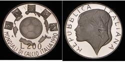 200 Lira Italien Silber 