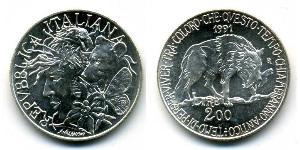 200 Lira Italy Silver 