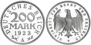 200 Mark República de Weimar (1918-1933) Aluminio 