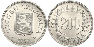 200 Mark Finlande (1917 - ) Argent 