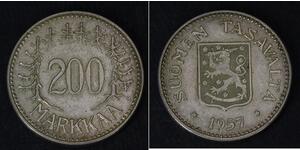 200 Mark Finlandia (1917 - ) Argento 