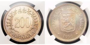 200 Mark Finlandia (1917 - ) Argento 