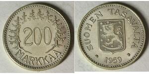 200 Mark Finlandia (1917 - ) Plata 