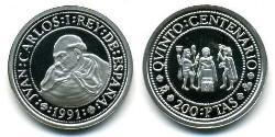 200 Peseta Royaume d’Espagne (1976 - ) Argent 
