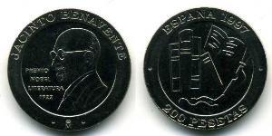 200 Peseta Regno di Spagna (1976 - ) Rame/Nichel 