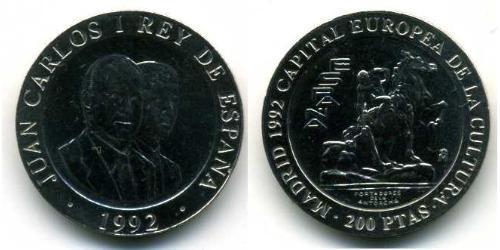 200 Peseta Regno di Spagna (1976 - ) Rame/Nichel 