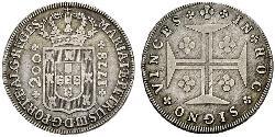 200 Reis Portogallo / Regno del Portogallo (1139-1910) Argento Maria I del Portogallo (1734-1816)