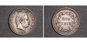 200 Reis Reino de Portugal (1139-1910) Plata 