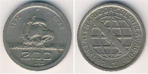 200 Reis Brasile Rame/Nichel 