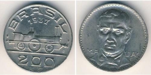 200 Reis Brasile Rame/Nichel 
