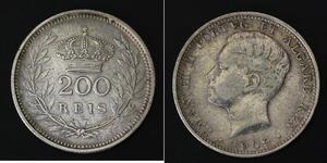 200 Reis Kingdom of Portugal (1139-1910) Silber Manuel II of Portugal (1889-1932)