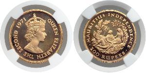 200 Rupee 毛里求斯 (1968 - ) 金 伊丽莎白二世 (1926-2022)