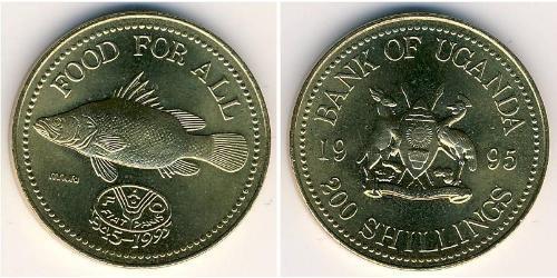 200 Shilling Ouganda Laiton 