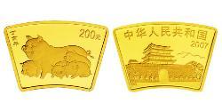 200 Yuan Chine Or 