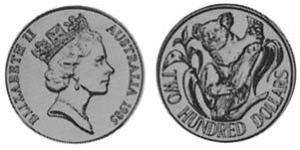 200 Долар Австралія (1939 - ) Золото Єлизавета II (1926-2022)