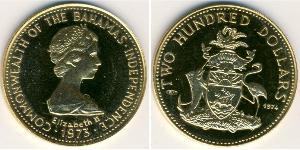 200 Доллар Bahamas (1973 - ) Золото 