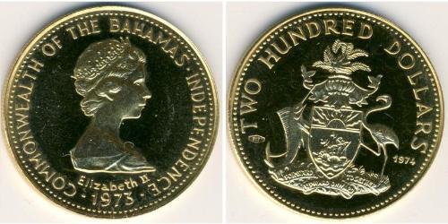 200 Доллар Bahamas (1973 - ) Золото 
