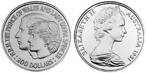 200 Доллар Австралия (1939 - ) Золото Елизавета II (1926-2022)