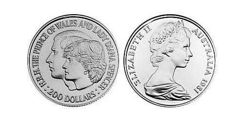 200 Доллар Австралия (1939 - ) Золото Елизавета II (1926-2022)