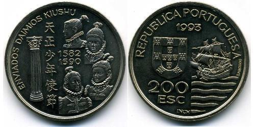 200 Ескудо Португальська Республіка (1975 - ) Нікель/Мідь 