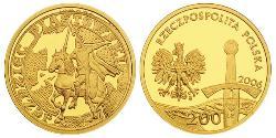 200 Злотий Республіка Польща (1991 - ) Золото 