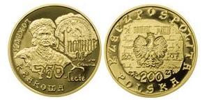 200 Злотий Республіка Польща (1991 - ) Золото 