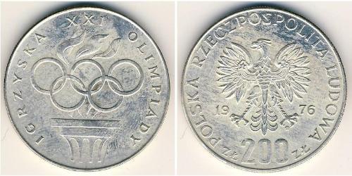 200 Злотий Польська Народна Республіка (1952-1990) Срібло 