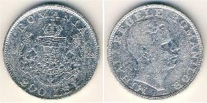 200 Лев Королевство Румыния (1881-1947) Серебро Михай I (1927-)