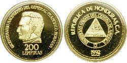 200 Lempira Honduras (1821 - ) Gold 
