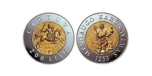 200 Лит Литва (1991 - ) Золото/Серебро 