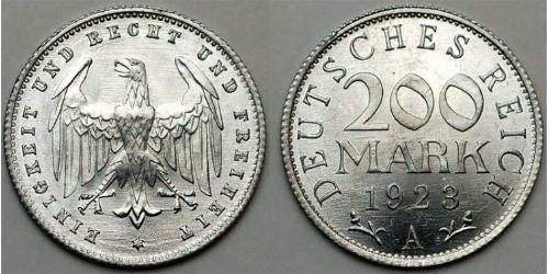 200 Марка Веймарская республика (1918-1933) Алюминий 