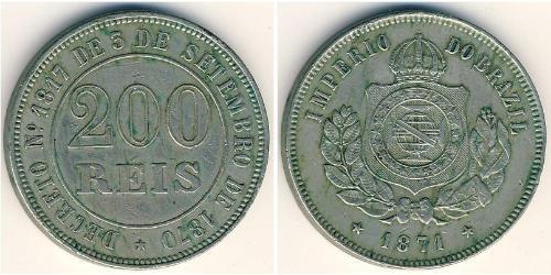 200 Рейс Бразильська імперія (1822-1889) Нікель/Мідь 