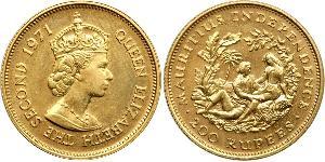 200 Рупия Маврикий (1968 - ) Золото Елизавета II (1926-2022)