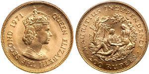 200 Рупия Маврикий (1968 - ) Золото Елизавета II (1926-2022)
