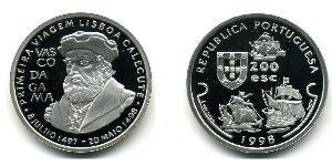 200 Эскудо Португальская Республика (1975 - ) Серебро 