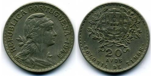20 Avo Timor oriental (1702 - 1975) Cuivre/Zinc/Nickel 