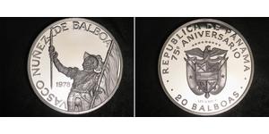 20 Balboa Panamá Plata Vasco Núñez de Balboa (1475 – 1519)