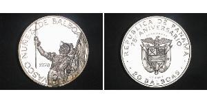 20 Balboa Panama Silber Vasco Núñez de Balboa (1475 – 1519)