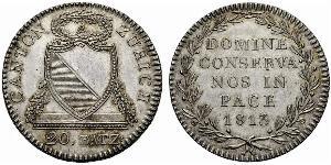 20 Batz Schweiz Silber 