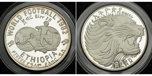 20 Birr Éthiopie Argent 